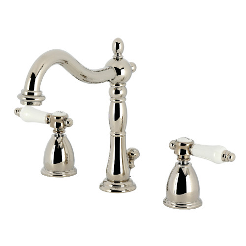 Kingston Brass Bel-Air Widespread Bathroom Faucet with Brass Pop-Up, Polished Nickel - KB1976BPL