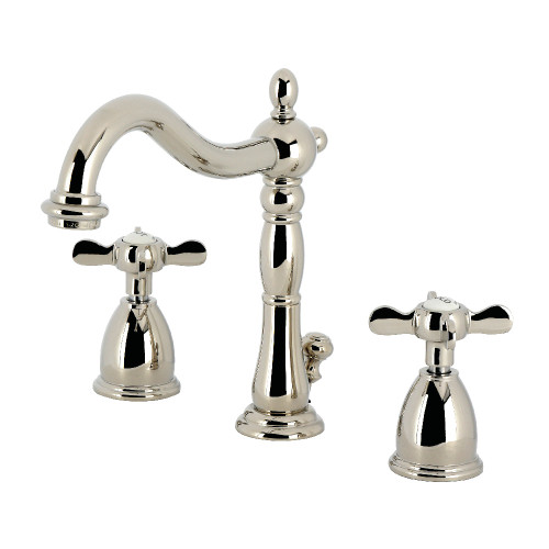 Kingston Brass Essex Widespread Bathroom Faucet with Brass Pop-Up, Polished Nickel - KB1976BEX