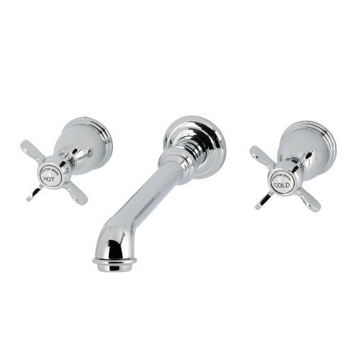 Kingston Brass Essex Two-Handle Wall Mount Roman Tub Faucet, Polished Chrome - KS7021BEX