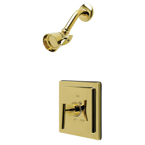 Kingston Brass Manhattan Single-Handle Pressure Balanced Shower Faucet, Polished Brass - KB8652CMLSO