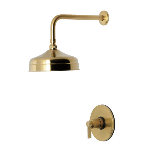 Kingston Brass NuvoFusion Single-Handle Pressure Balanced Shower Faucet, Brushed Brass - KB6337NDLSO