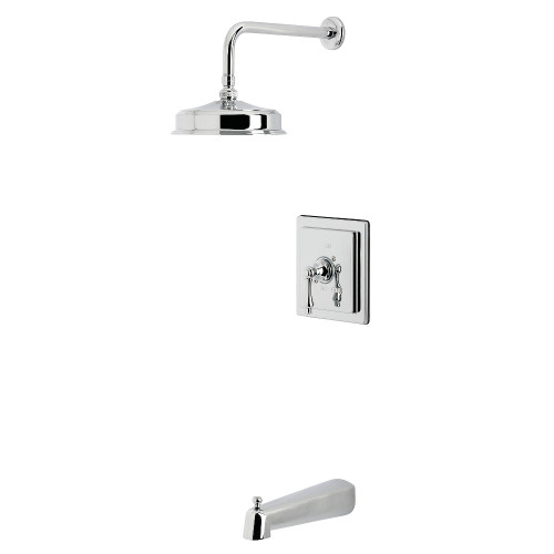 Kingston Brass Revival Single-Handle Pressure Balanced Tub and Shower Faucet, Polished Chrome - KB5891AL