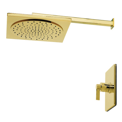 Kingston Brass NuvoFusion Single-Handle Pressure Balanced Shower Faucet, Polished Brass - KB8342NDLSO