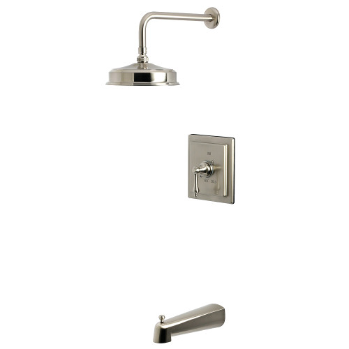Kingston Brass Revival Single-Handle Pressure Balanced Tub and Shower Faucet, Brushed Nickel - KB5898AL