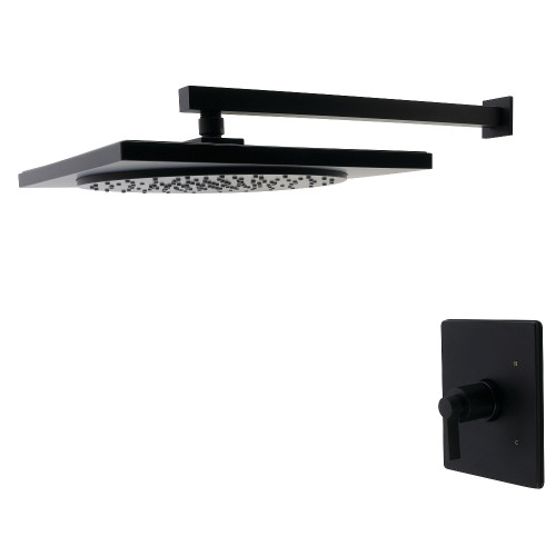 Kingston Brass NuvoFusion Single-Handle Pressure Balanced Shower Faucet, Matte Black - KB8340NDLSO