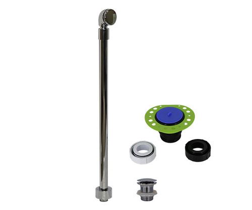 Mountain Plumbing Exposed Overflow Drain with Swivel Neck, Detached EZ-Click Drain, & Tub Docking Station - BDEXP3-DS/SC