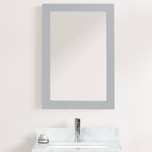 Blossom 24" Wood Framed Mirror - Metal Grey - M6 24 15