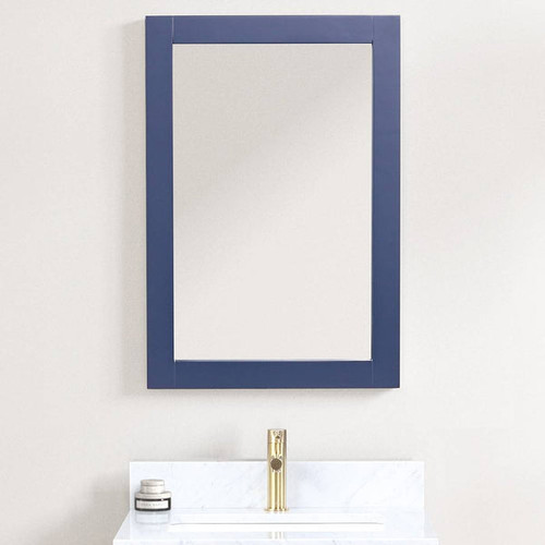Blossom 24" Wood Framed Mirror - Navy Blue - M6 24 25
