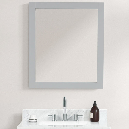 Blossom 30" Wood Framed Mirror - Metal Grey - M6 30 15