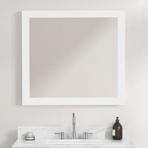 Blossom 36" Wood Framed Mirror - Matte White - M6 36 01