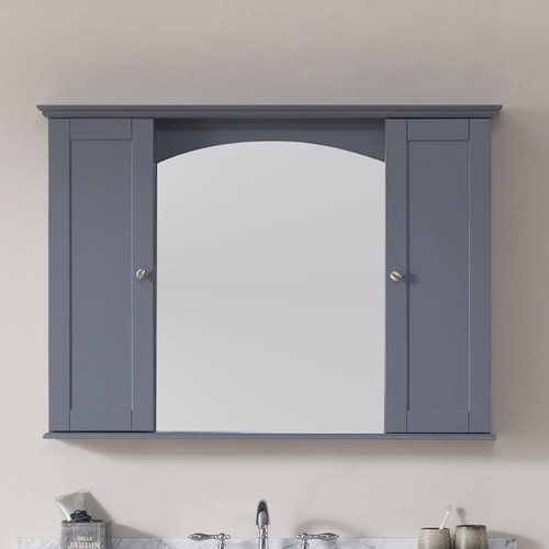 Blossom Rome 48" Mirror Medicine Cabinet - Charcoal Grey - M6002 48 15