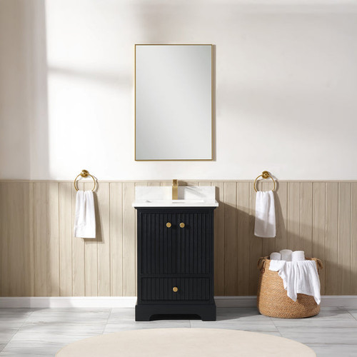 Blossom Sicily 24" Vanity (Cabinet Only) - Black Oak - V8051 24 37