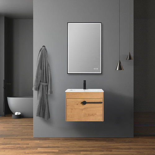 Blossom Bilbao 24" Wall-Hung Vanity w/ SMC Sink - Classic Oak - V8046 24 29 SM