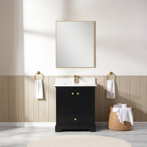 Blossom Sicily 30" Vanity (Cabinet Only) - Black Oak - V8051 30 37