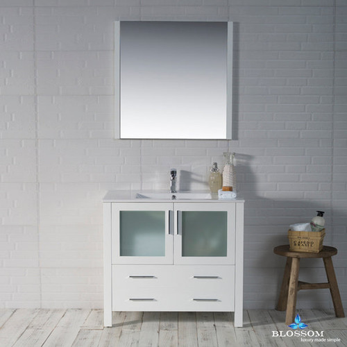 Blossom Sydney 36" Vanity (Cabinet Only) - Glossy White - V8001 36 01