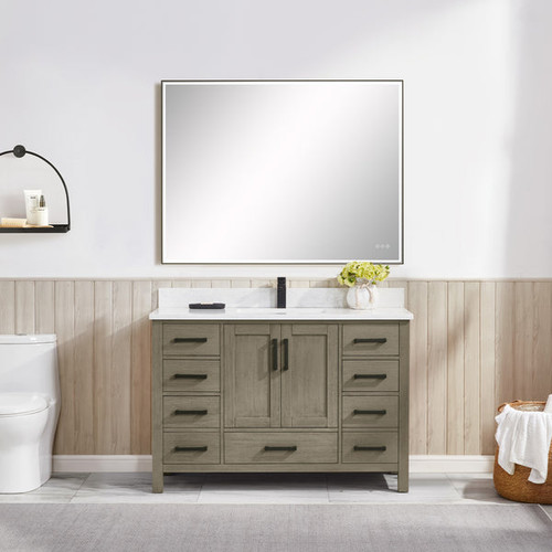Blossom Basel 48" Vanity (Cabinet Only) Grey Oak - V8049 48 34