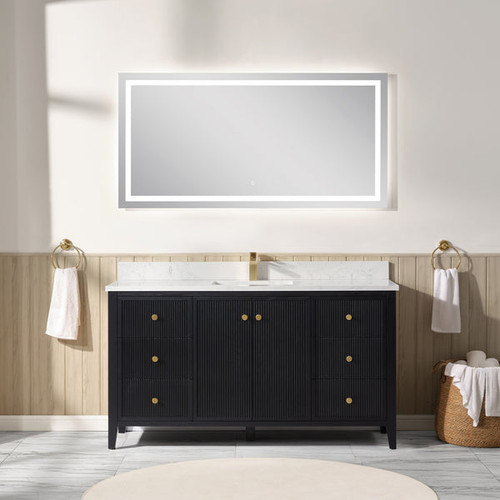 Blossom Torino 60" Single Vanity (Cabinet Only) - Black Oak - V8050 60 37 S
