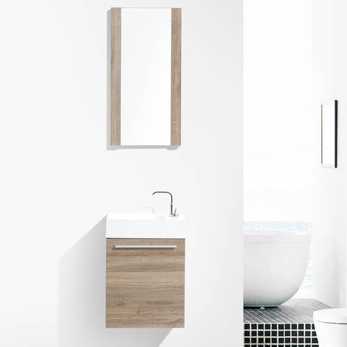 Blossom Colmar 18'' Wall-Hung Vanity & Sink - Cart Oak - V8004 18 06 A