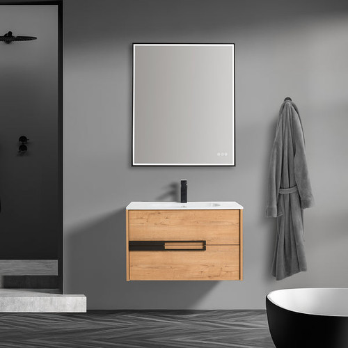 Blossom Brest 30" Wall-Hung Vanity w/ SMC Sink - Classic Oak - V8047 30 29 SM
