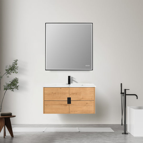 Blossom Bahamas 36" Wall-Hung Vanity w/ Ceramic Sink - Classic Oak - V8045 36 29 C
