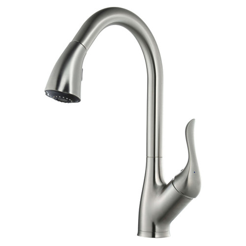 Blossom Single Handle Pull Down Kitchen Faucet - Brush Nickel - F01 202 02