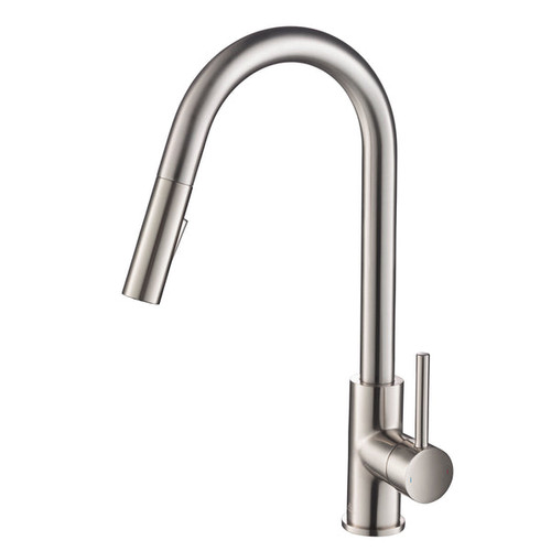 Blossom Single Handle Pull Down Kitchen Faucet - Brush Nickel - F01 206 02