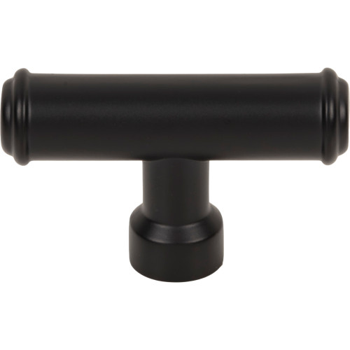 Top Knobs Lavington T-Knob 2 1/4 Inch, Flat Black - TK3412BLK