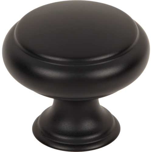 Top Knobs Bayridge Knob 1 1/4 Inch, Flat Black - TK3430BLK