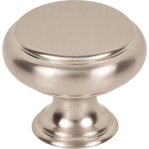 Top Knobs Bayridge Knob 1 1/4 Inch, Brushed Satin Nickel - TK3430BSN