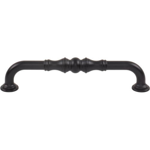 Top Knobs Bayridge 6 5/16" Center to Center Door Pull, Flat Black - TK3433BLK
