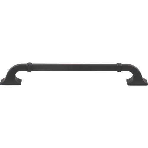 Top Knobs Califon 7 9/16" Center to Center Door Pull, Flat Black - TK3314BLK