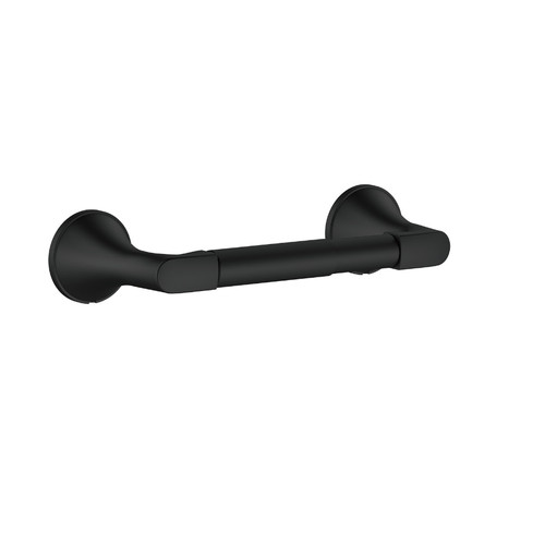 Gerber Windley 2 Post Toilet Paper Holder, Satin Black - D447560BS