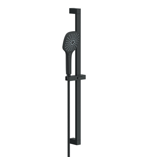 Gerber Versa Square 30" Slide Bar Assembly W/ 3 Function Handshower 1.75gpm, Satin Black - D461738BS