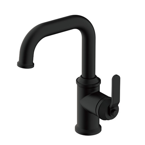 Gerber Kinzie Single Handle Lavatory Faucet Single Hole Mount Side Control w/ Metal Touch Down Drain 1.2gpm, Satin Black - D230637BS