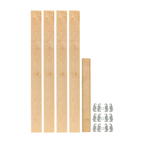 Rev-A-Shelf (4) 27-1/4" x 2-3/8" Wood pilaster uprights and (3) Pilaster Hardware sets - 4PIL-27-238-1