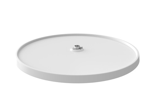 Rev-A-Shelf 24" White Polymer Full-Circle 1-Shelf Lazy Susan for Corner Base Cabinets (No Hardware) - 6001-24-11-52