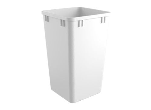 Rev-A-Shelf 27 qt. White Polymer Replacement Waste Container for Rev-A-Shelf® Pullouts - RV-1024-52
