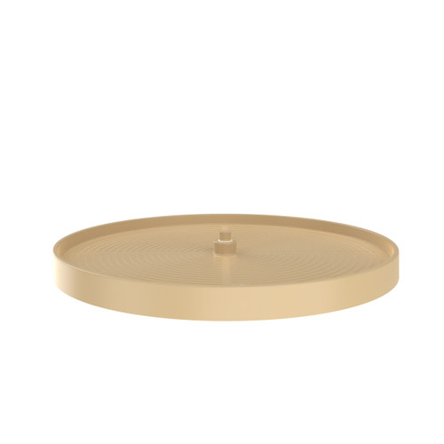 Rev-A-Shelf 28" Almond Lazy Daisy Polymer Full-Circle 1-Shelf Lazy Susan w/Bottom-Mount Hardware for Corner Base Cabinets - LD-2061-28BM-15-1