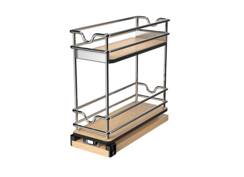 Rev-A-Shelf 5" Two-Tier Wide Wire Wall Upright Pullout - 5WU2-5W1-1