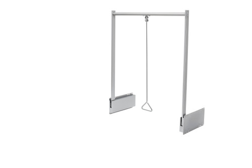 Rev-A-Shelf Adjustable and Trim-to-Fit Pull Down Closet Rod for Custom Closet Systems - CPDRSL-48SC