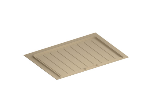 Rev-A-Shelf Almond Flexible Polymer Trim-to-Fit Drip Tray for 27" - 30" Vanity Sink Base Cabinets - SBVDTF-2730-15-1