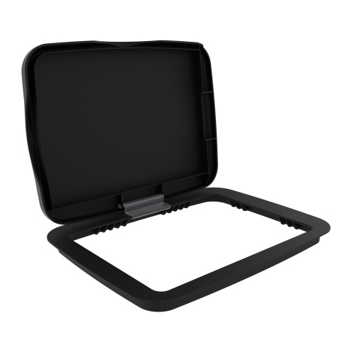 Rev-A-Shelf Black Polymer Bi-Directional Lid for Rev-A-Shelf® 35 and 50 qt. Waste Containers - RV-3550-LID-18-1