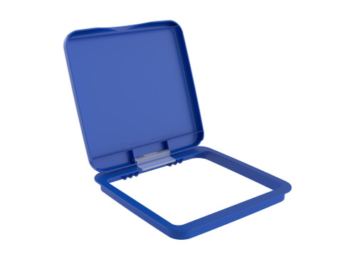 Rev-A-Shelf Blue Polymer Bi-Directional Lid for Rev-A-Shelf® 27 qt. Waste Containers - RV-1024-LID-22-1