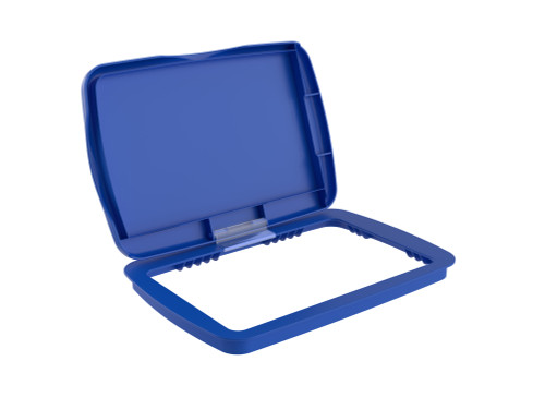 Rev-A-Shelf Blue Polymer Bi-Directional Lid for Rev-A-Shelf® 32 qt. Waste Containers - RV-32-LID-22-1
