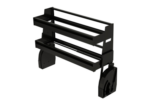 Rev-A-Shelf Customizable Pull-Down Organizer for Wall Cabinets (No Shelf) - 5PDYO-MB