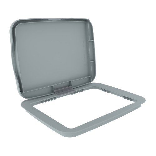 Rev-A-Shelf Gray Polymer Bi-Directional Lid for Rev-A-Shelf® 35 and 50 qt. Waste Containers - RV-3550-LID-14-1