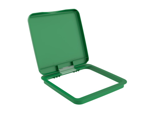 Rev-A-Shelf Green Polymer Bi-Directional Lid for Rev-A-Shelf® 27 qt. Waste Containers - RV-1024-LID-G-1