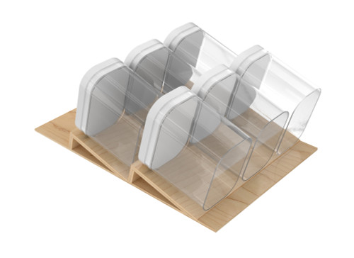 Rev-A-Shelf Maple OXO Drawer Insert Organizer for 18" Base Cabinet Deep Drawers - 4OXO-18-1