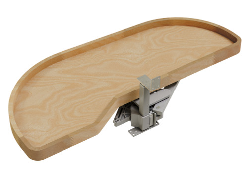 Rev-A-Shelf Maple Single-Tier Classic Girasolo w/ Soft-Close for 15" Left Opening/Blind Right Corner Cabinets - 4WLS871-15-L