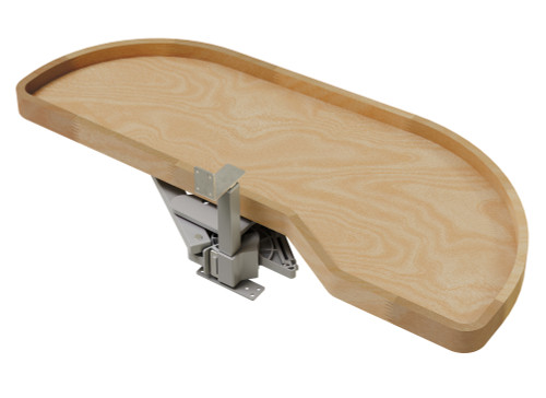 Rev-A-Shelf Maple Single-Tier Classic Girasolo w/ Soft-Close for 15" Right Opening/Blind Left Corner Cabinets - 4WLS871-15-R